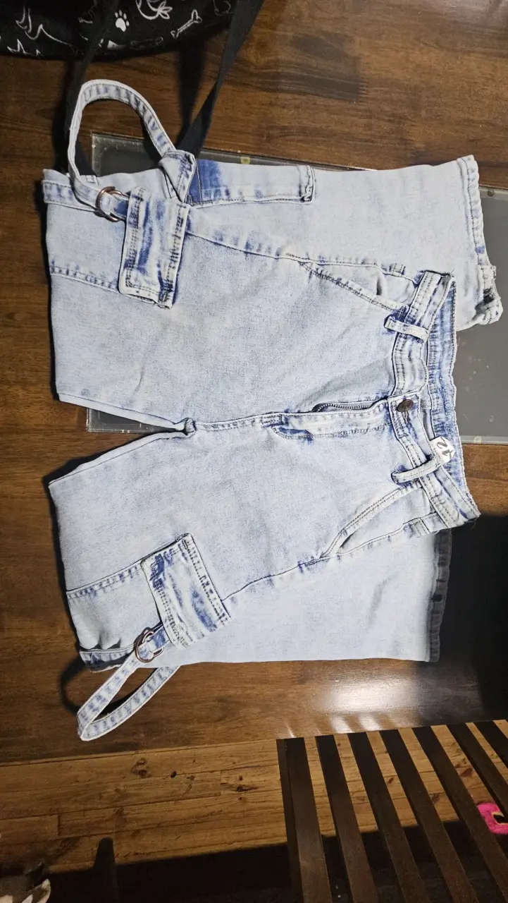 Jeans claros de mezclilla talla 12 - 2