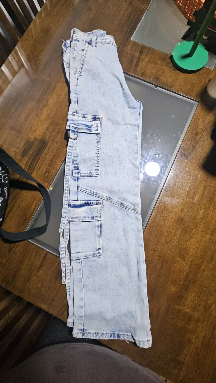 Jeans claros de mezclilla talla 12 - 4