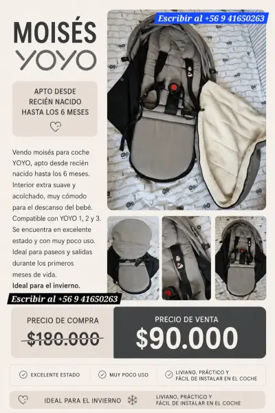 Moises para coche YOYO - miniatura 1