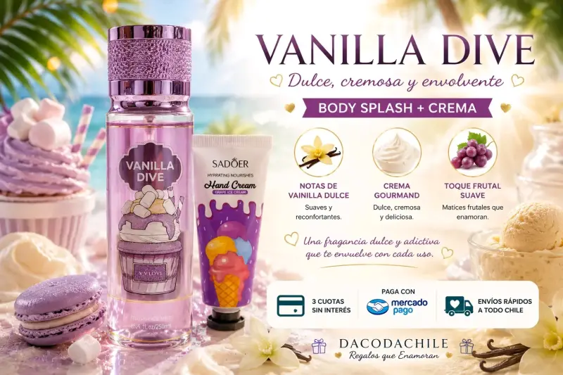 Set de fragancia Body Splash y crema V.V Love - 2