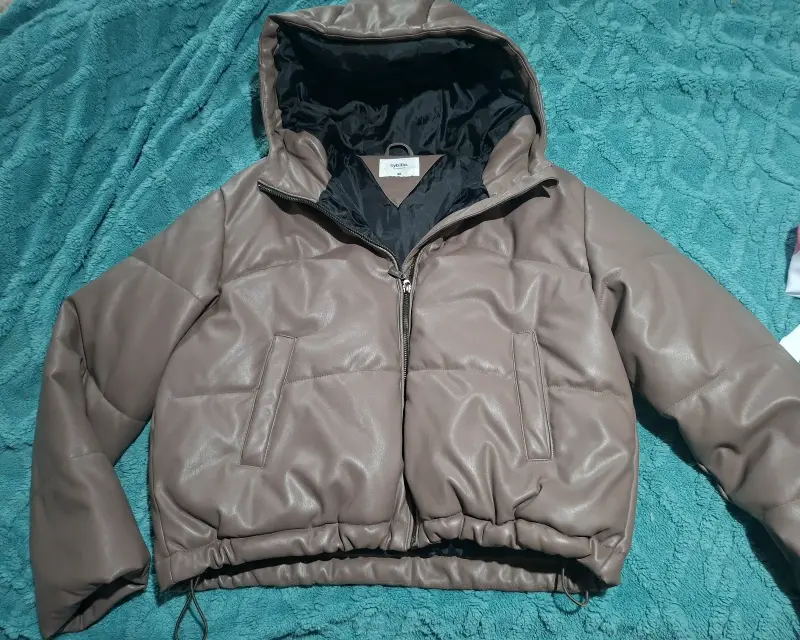 Chaqueta acolchada marrón - 1