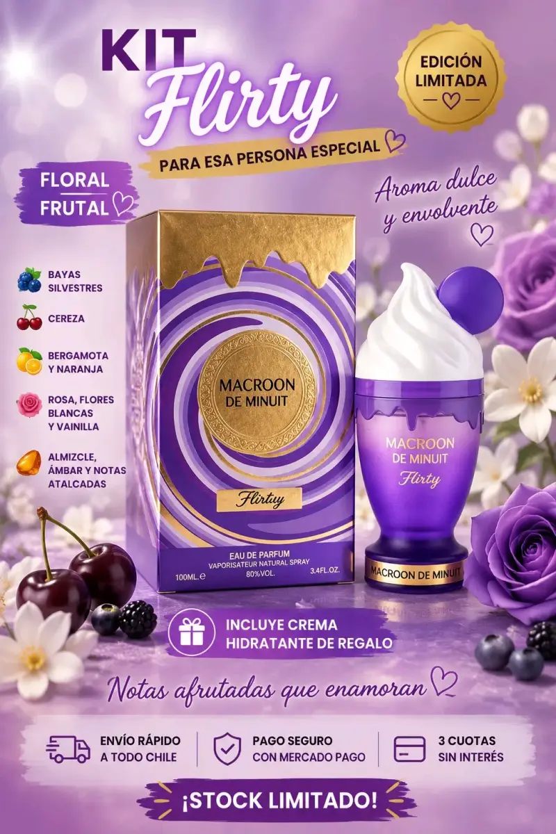 Perfume Macroon de Minuit 100ml + crema - 2