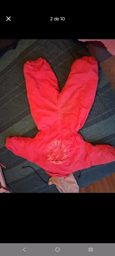 Enterito infantil rosa con capucha - miniatura 2