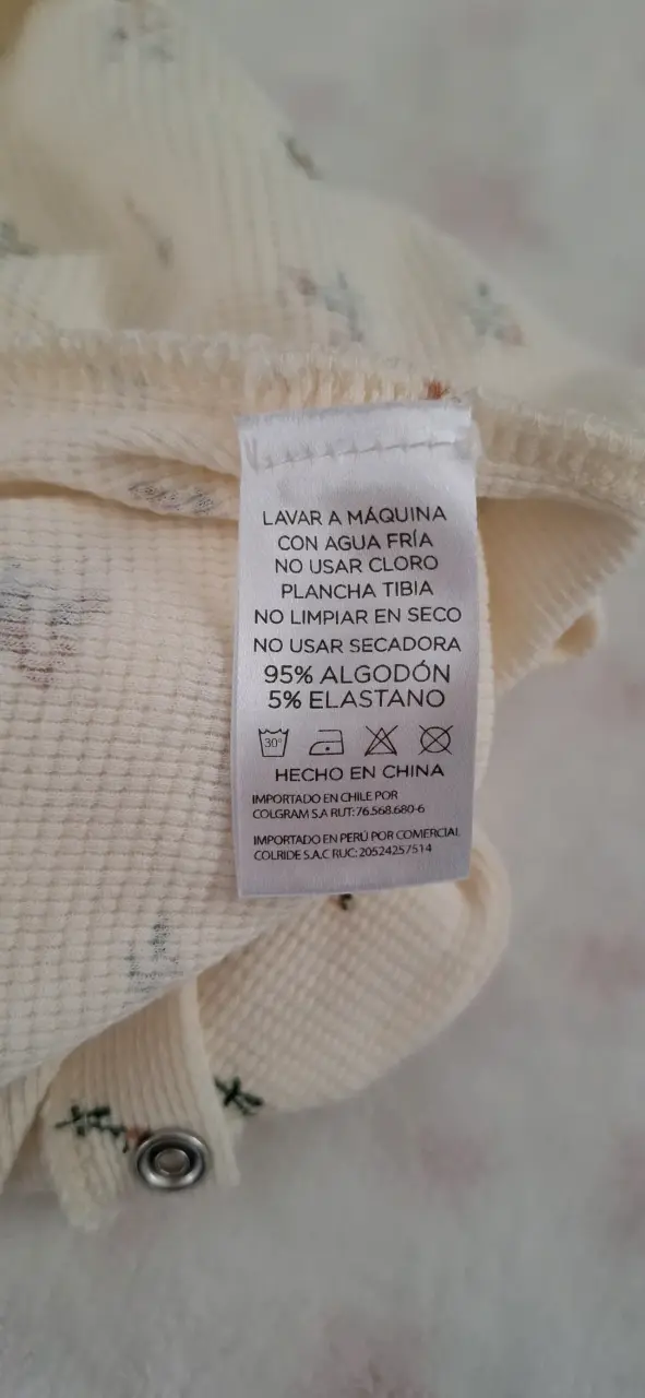 Enterito bebé floral beige - 3