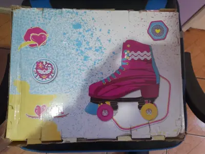 Patines rosados con azul - miniatura 4