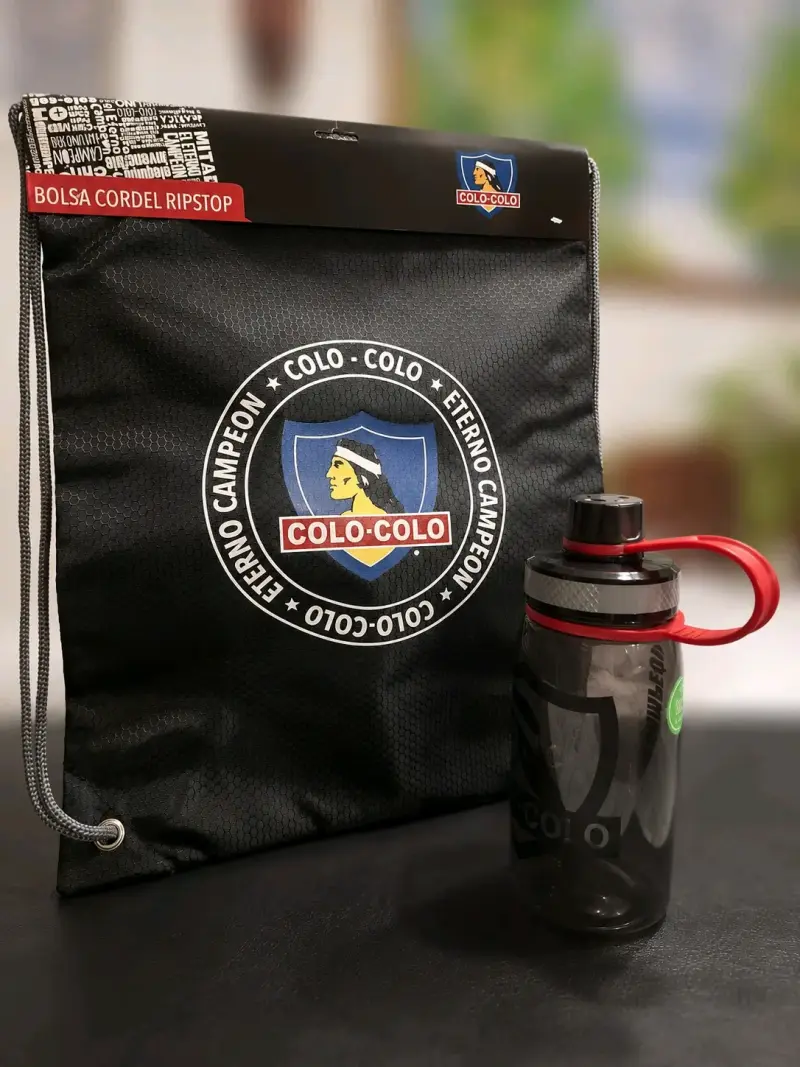 Morral Impermeable + botella Colo-Colo - 1