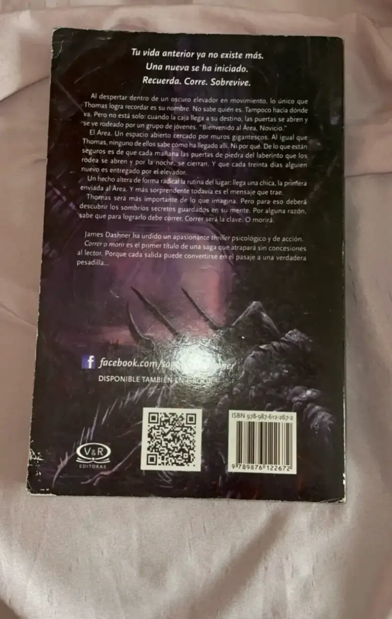Libro Maze Runner: Correr o Morir - 2