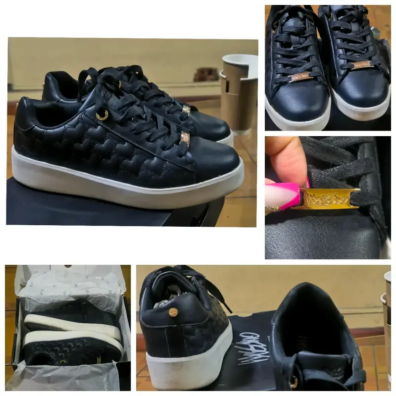 Zapatillas negras de cuero - 3