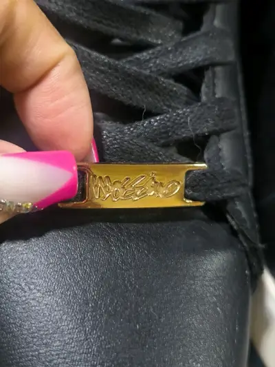 Zapatillas negras de cuero - miniatura 4
