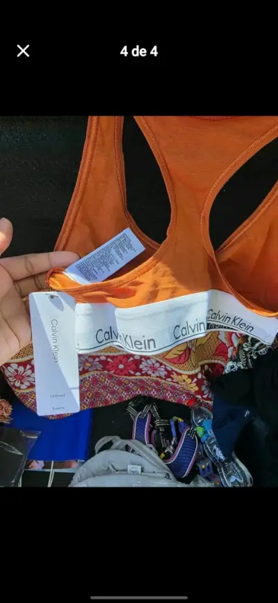 Bralette Calvin Klein naranja - miniatura 1