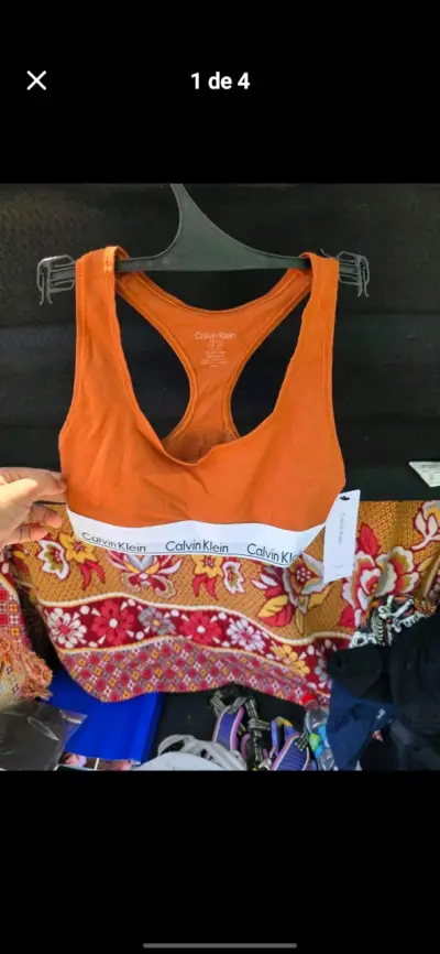Bralette Calvin Klein naranja - miniatura 2