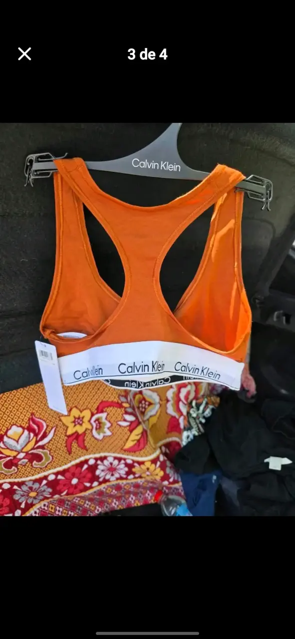 Bralette Calvin Klein naranja - 3