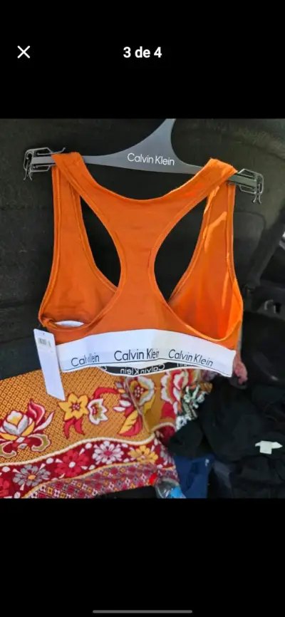 Bralette Calvin Klein naranja - miniatura 3