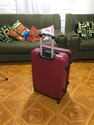 Maleta grande burdeo con ruedas - miniatura 2