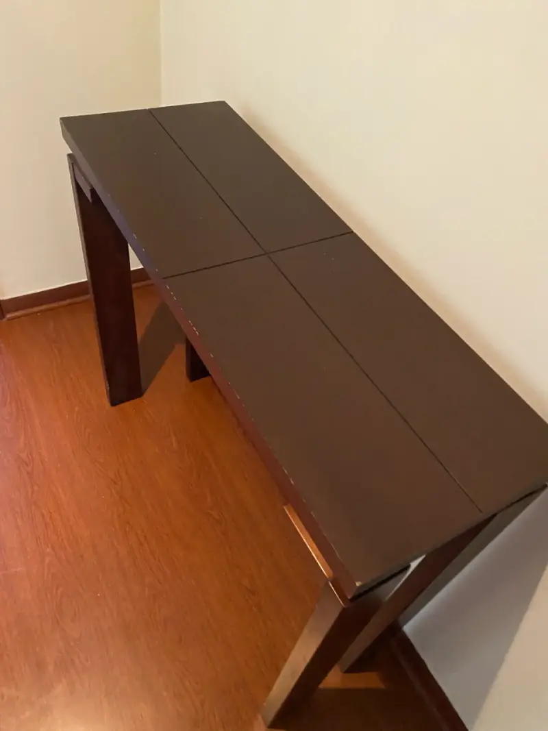 Mesa de entrada arrimo de madera - 2