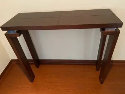Mesa de entrada arrimo de madera - miniatura 3