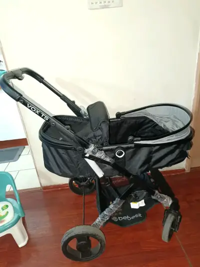 Coche de bebé Bebesit gris - miniatura 2