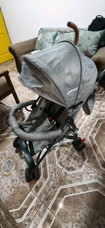 Coche para bebé gris Bebesit - miniatura 1