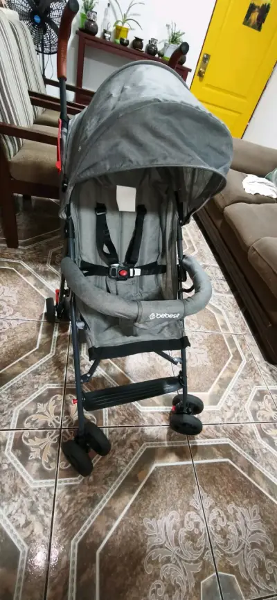 Coche para bebé gris Bebesit - miniatura 3