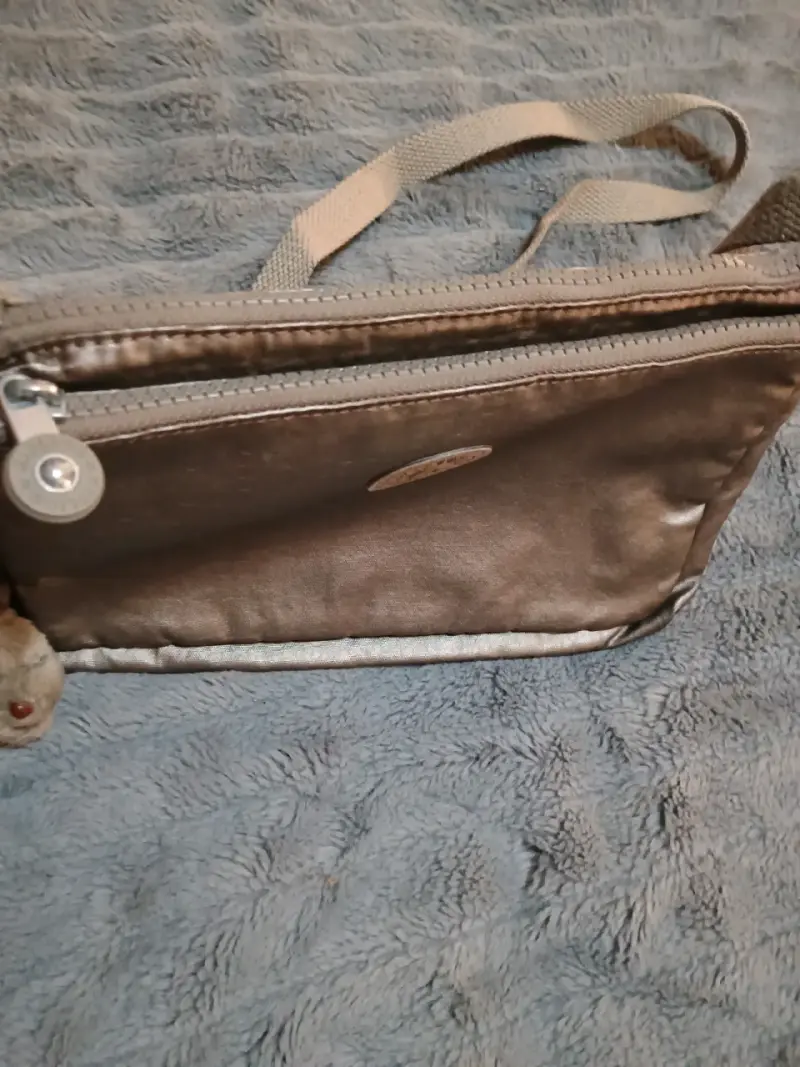 Cartera cruzada gris metálico - 5