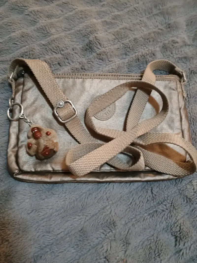 Cartera cruzada gris metálico - 6