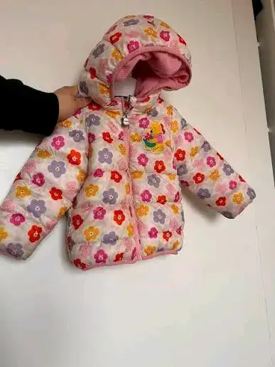 Chaqueta infantil floral con capucha y mas - miniatura 1