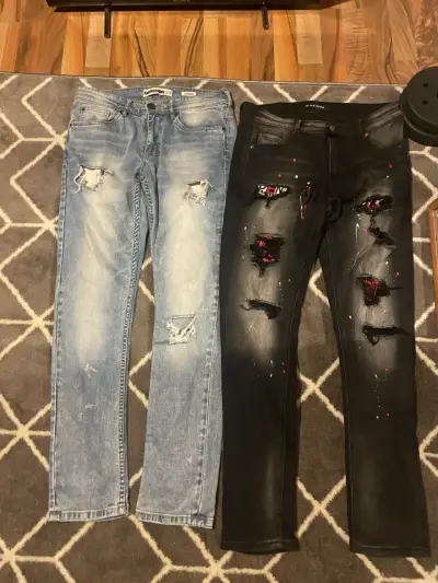 Jeans en tonos oscuros y claros - miniatura 3