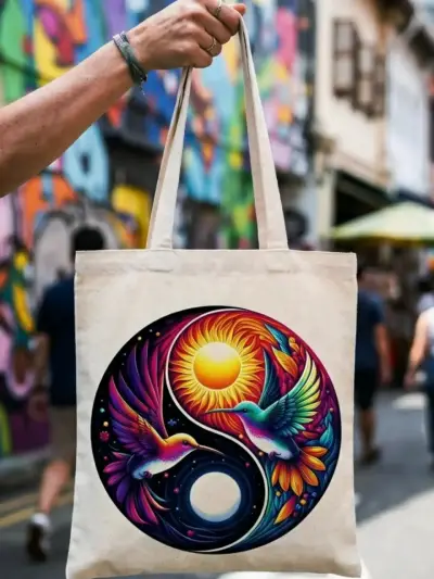 Bolsa de tela con diseños mandalas - miniatura 4