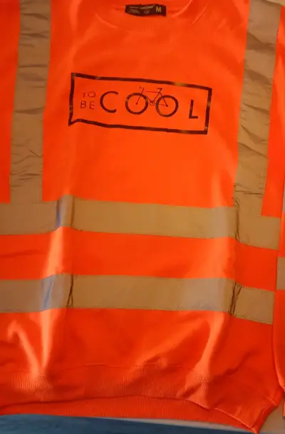 Polera reflectante naranja 'To Be Cool' - miniatura 1