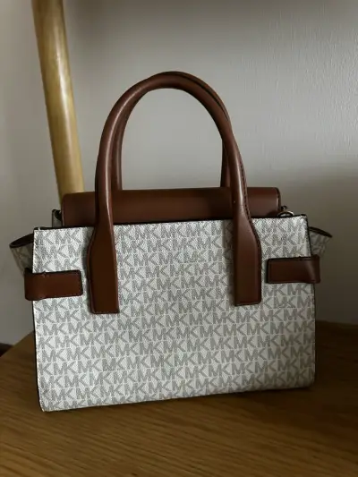 Bolso MK marrón y beige - miniatura 2
