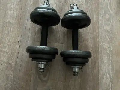 Mancuernas ajustables de hierro de 20k - miniatura 3