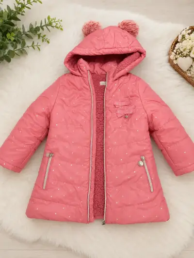 Chaqueta rosa con orejas - miniatura 1