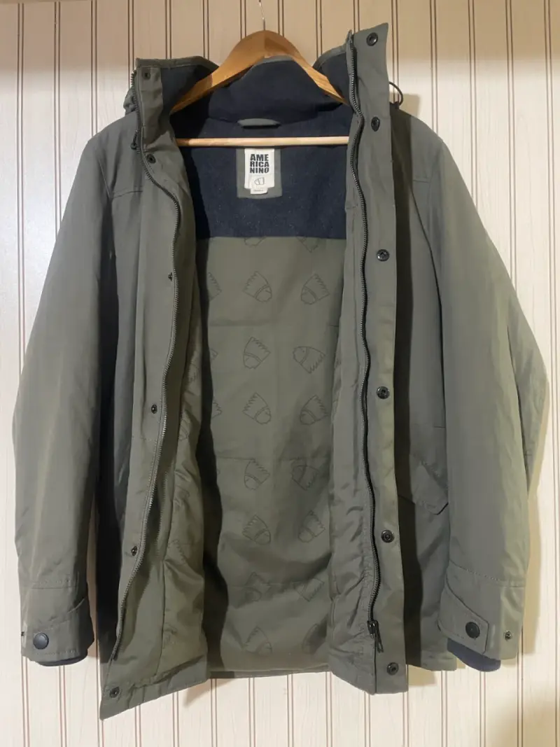 Parka verde con capucha - 5