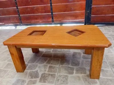 Mesa baja de madera - miniatura 1