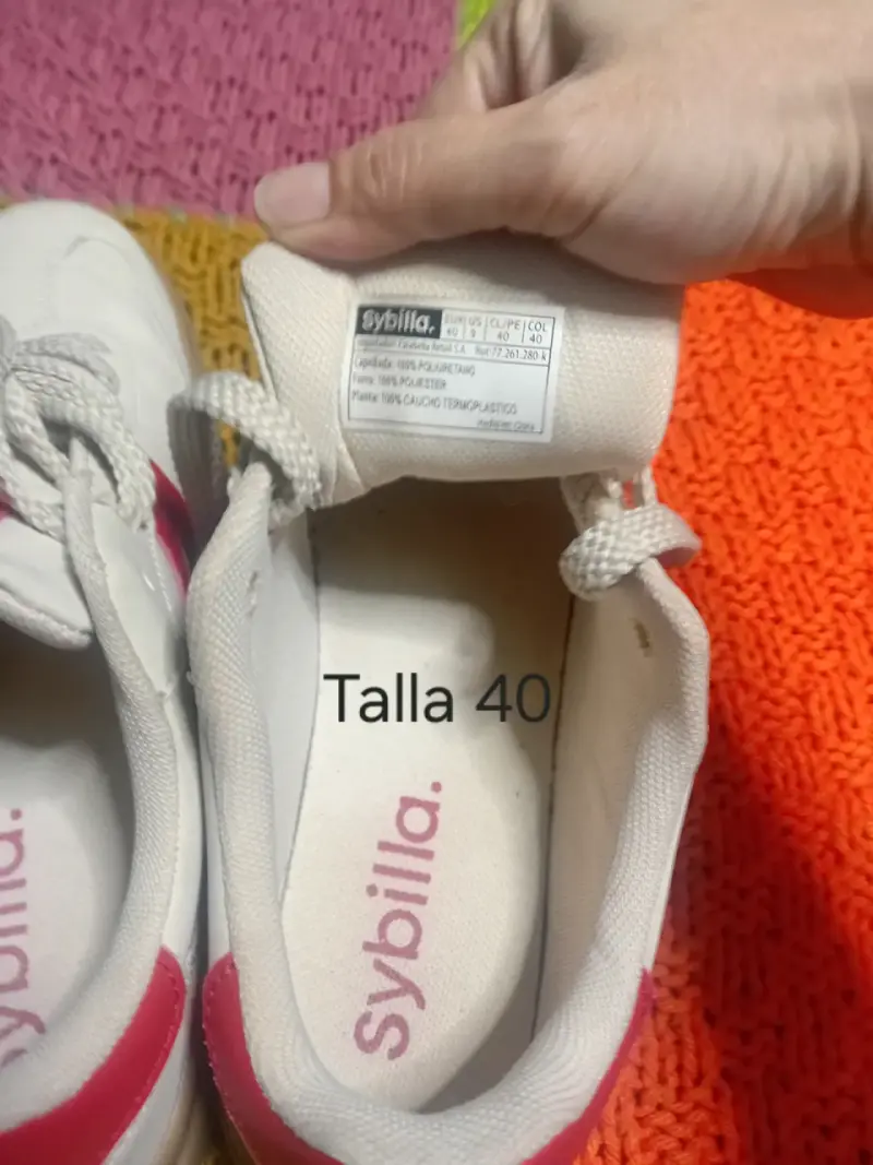 Zapatillas blancas talla 40 Sybilla - 1