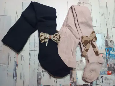 Pantys infantiles con lazo decorativo - miniatura 1