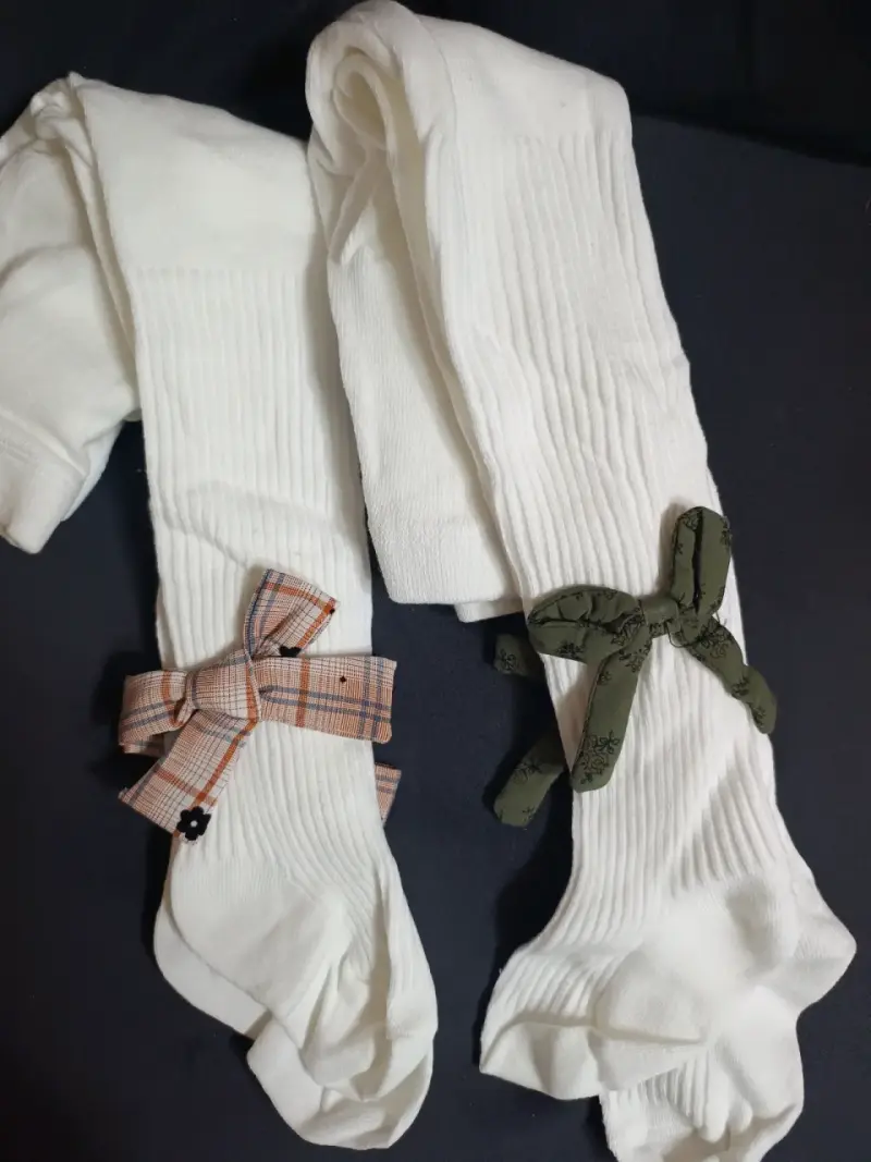 Pantys infantiles con lazo decorativo - 2