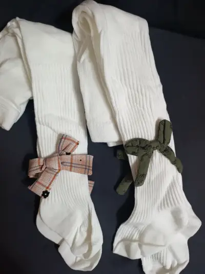 Pantys infantiles con lazo decorativo - miniatura 2