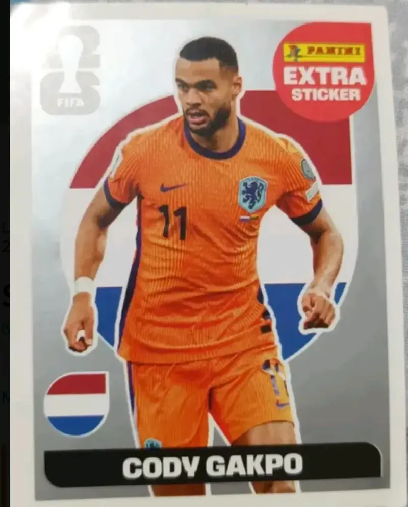 Lámina Panini Mundial Cody Gakpo