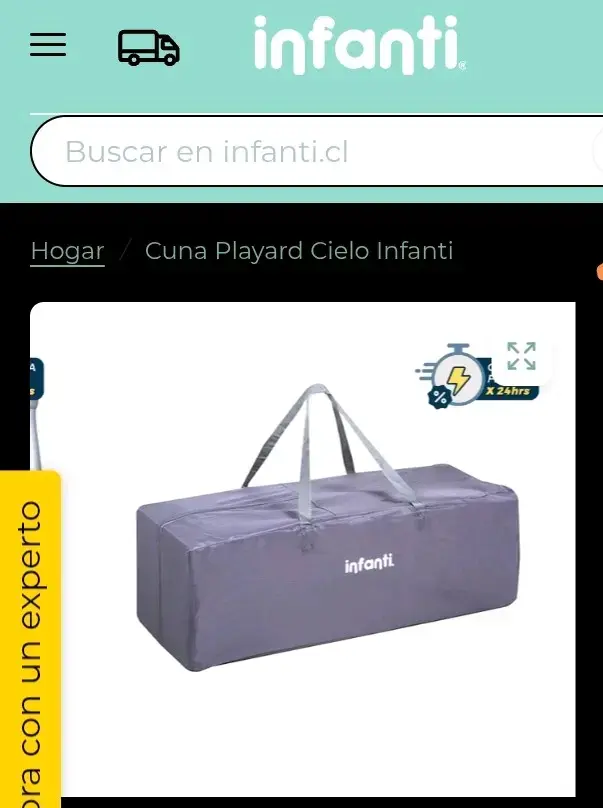 Cuna Playard Cielo Infanti gris - 3