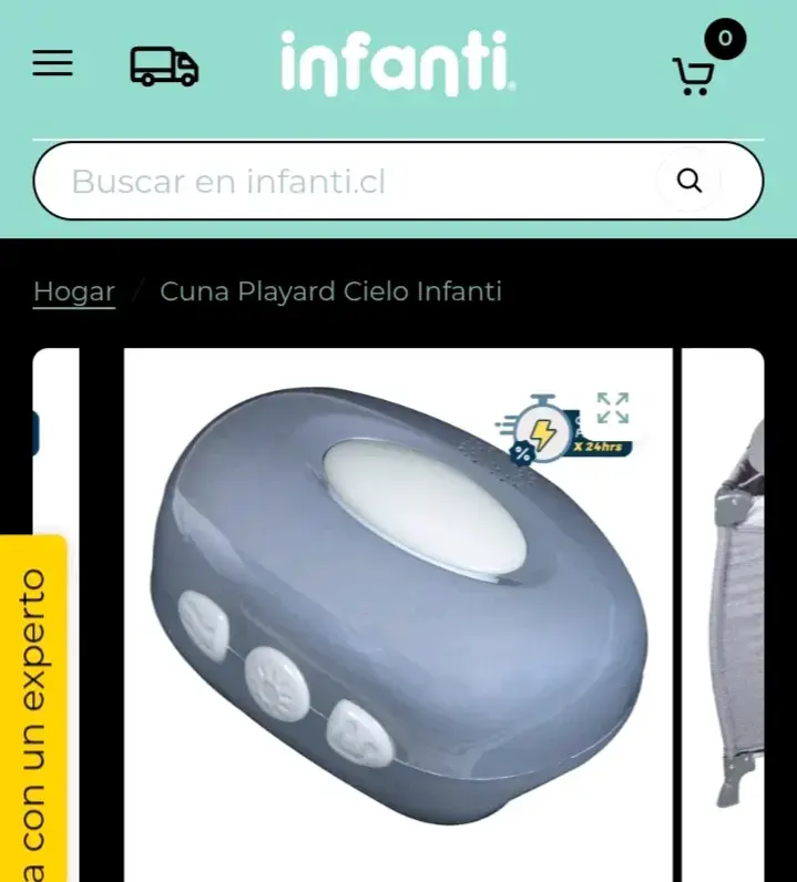 Cuna Playard Cielo Infanti gris - 4