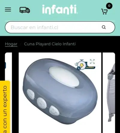 Cuna Playard Cielo Infanti gris - miniatura 4