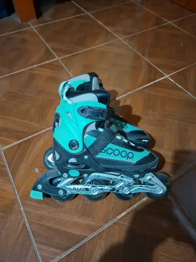 Patines en línea verdes, marca scoop. - miniatura 1