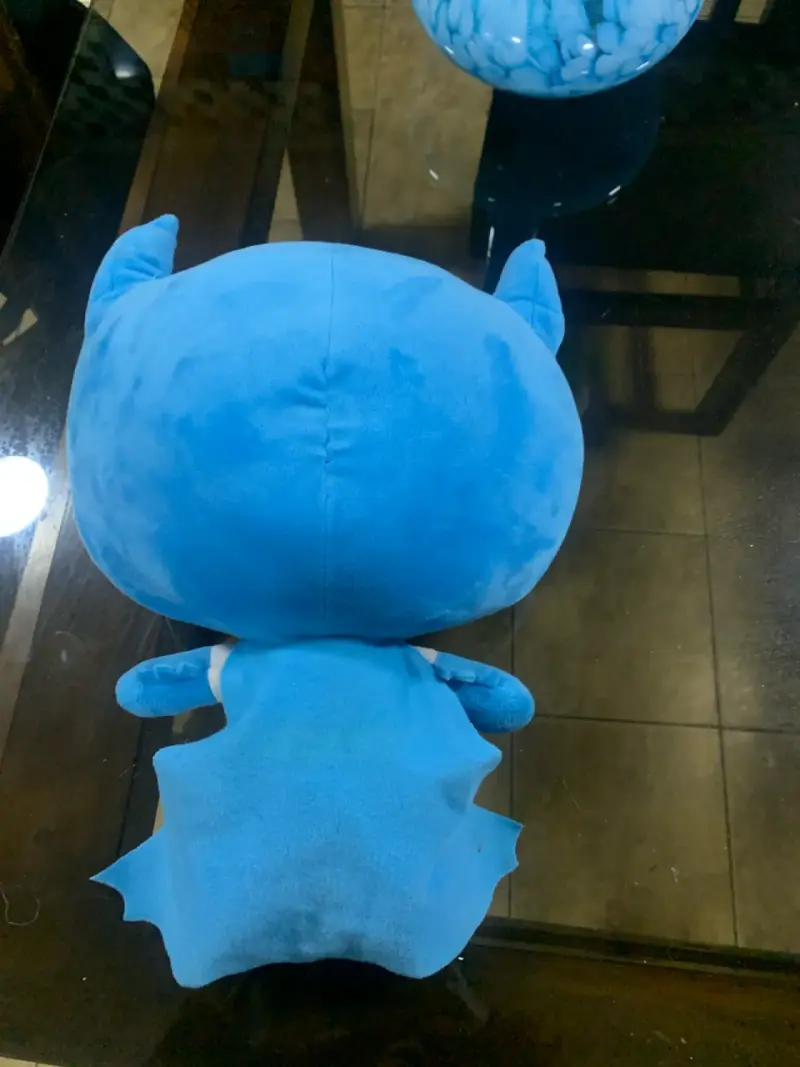 Peluche azul superhéroe con capa - 2