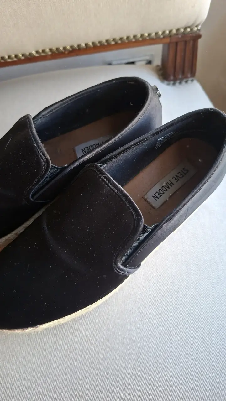 Zapatillas negras tipo alpargata - 3