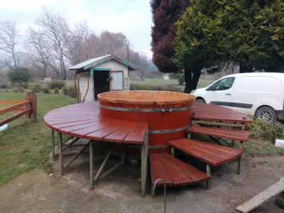 Hot tub exterior de madera - miniatura 2