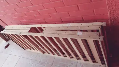 Cuna parque de madera - miniatura 3
