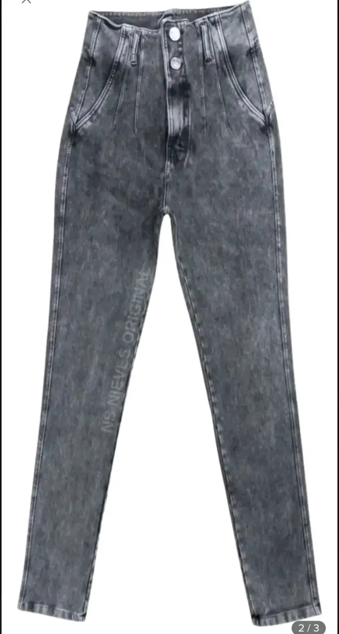 Jeans fajero grafito pretina lipo - 2
