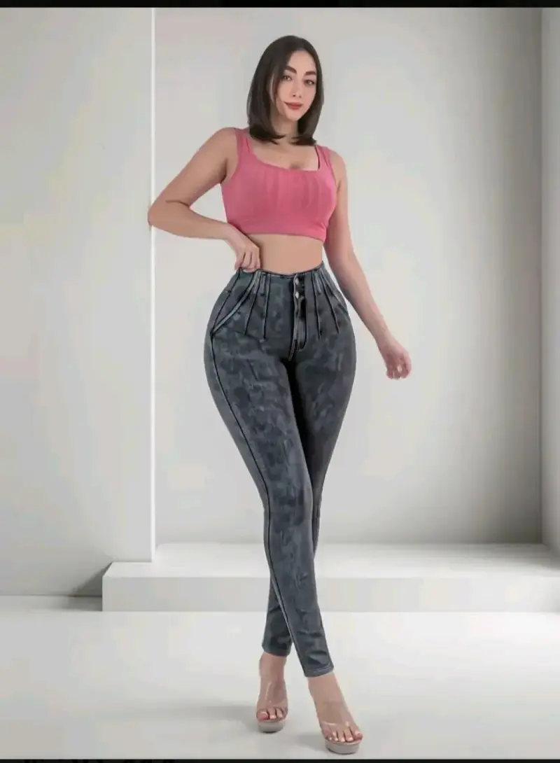 Jeans fajero grafito pretina lipo - 3
