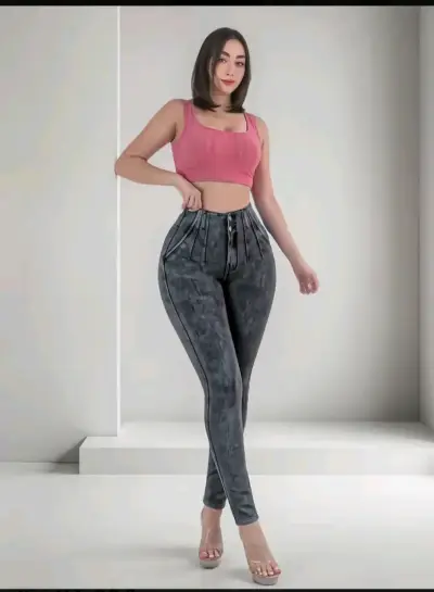 Jeans fajero grafito pretina lipo - miniatura 3